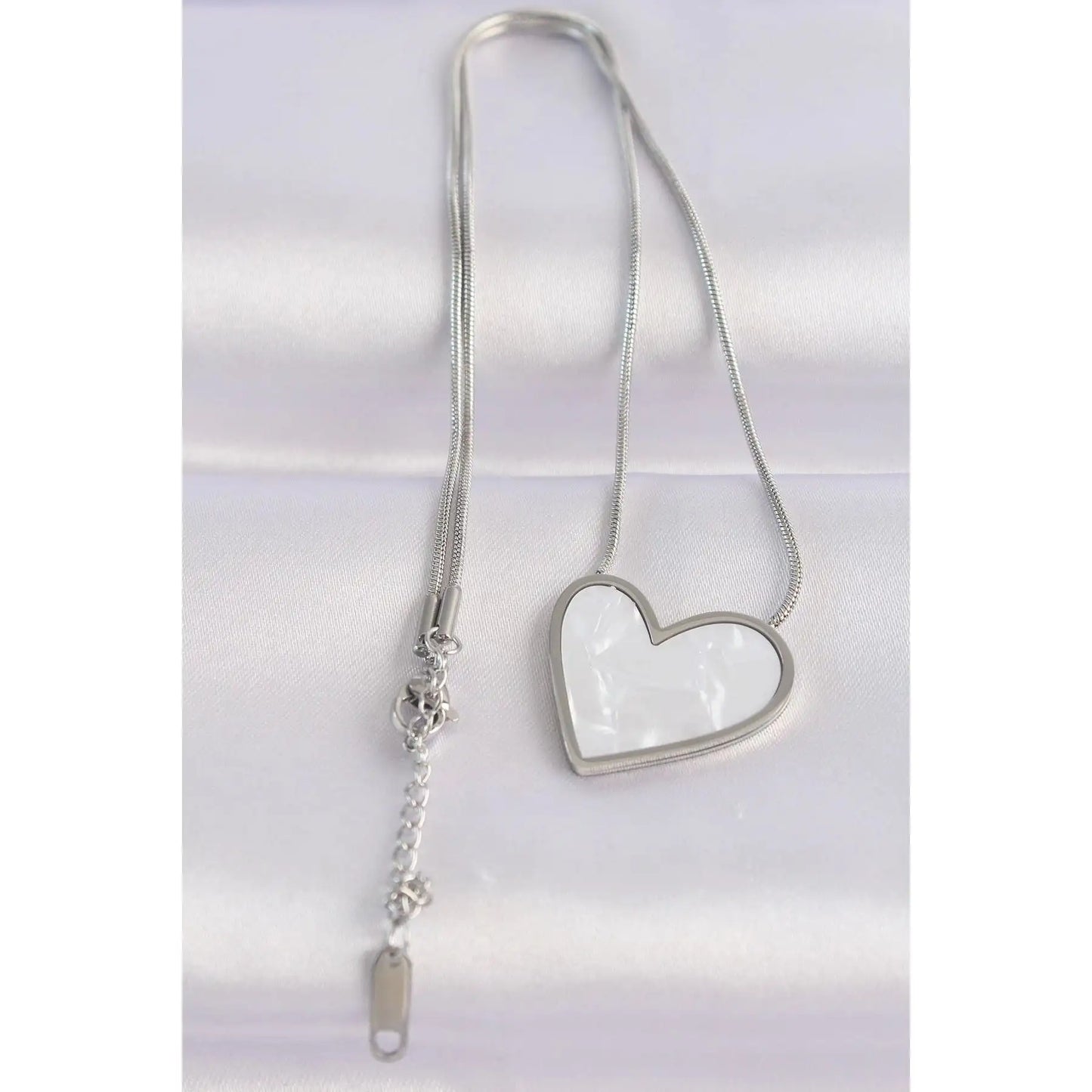 Lantic Pearl Heart placat cu aur de 18k