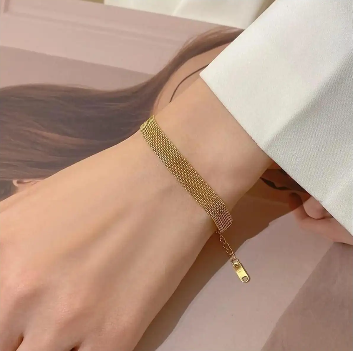 Brățara Elegant Cuban placata cu aur de 18k