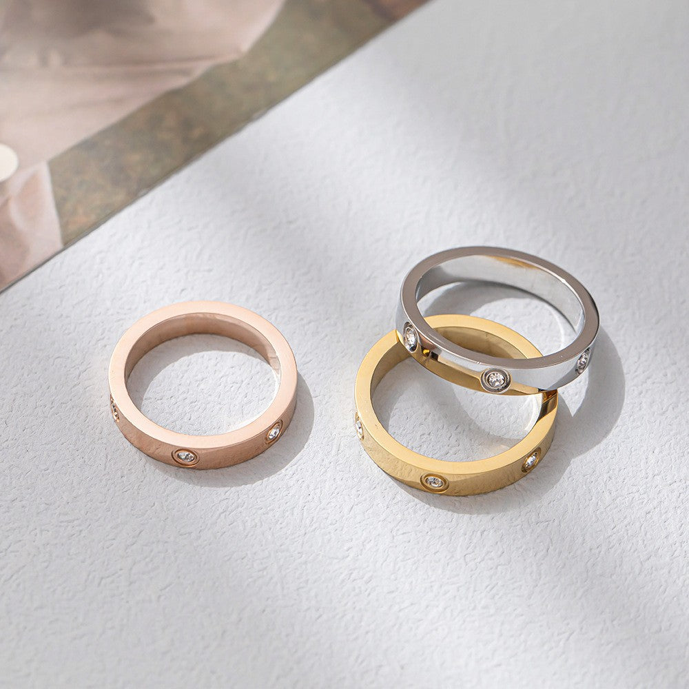 Inel Elegance placat cu aur de 18k