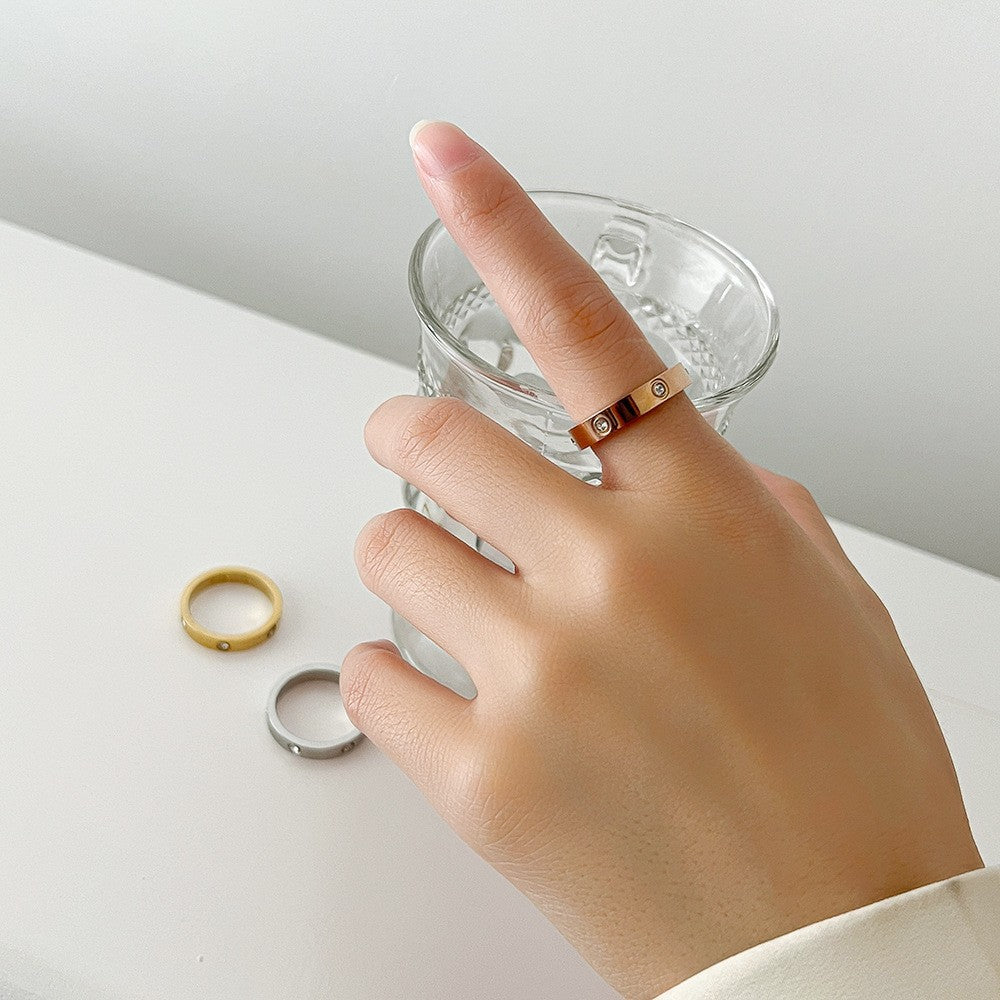 Inel Elegance placat cu aur de 18k