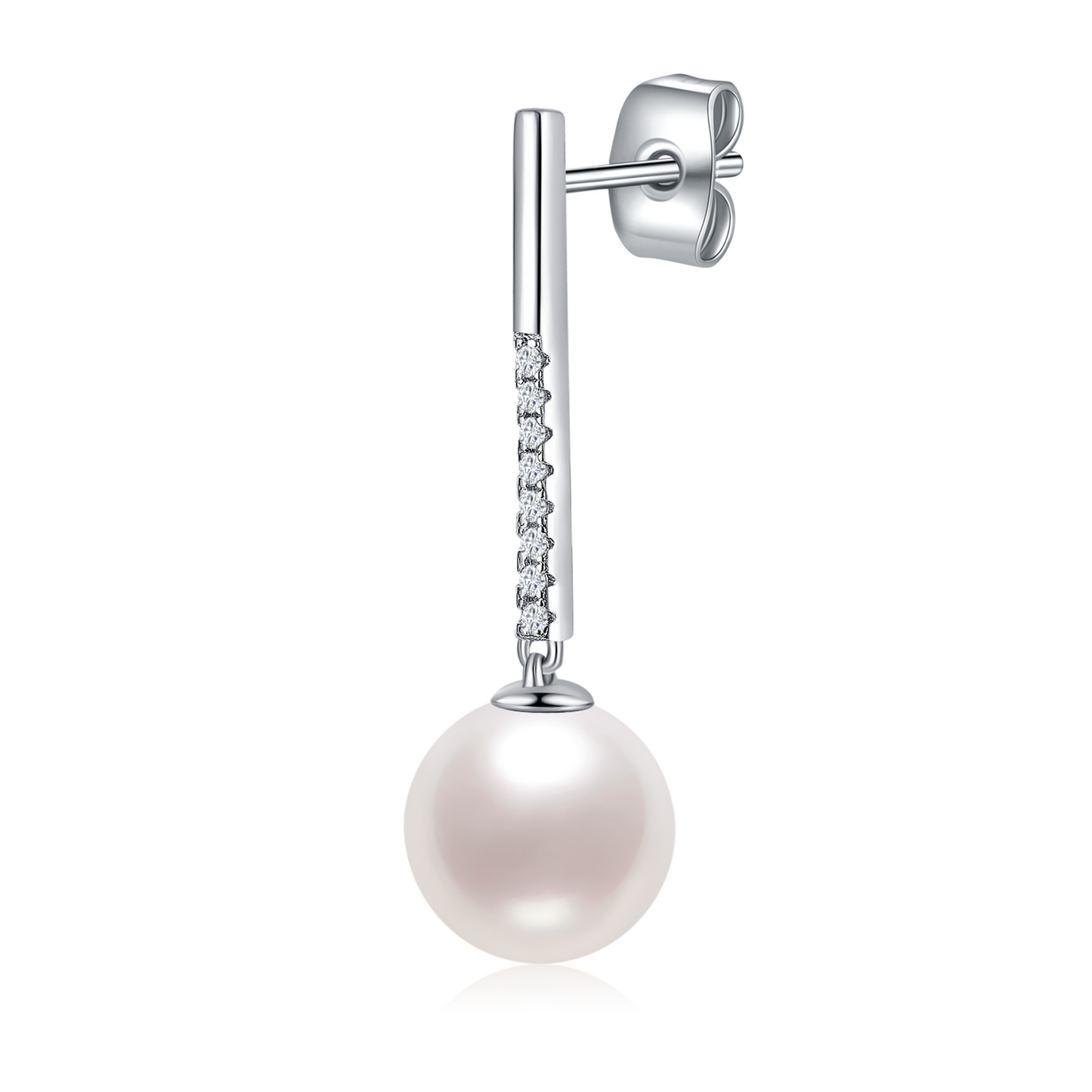 Cercei Pearl Elegance cu cristale zirconiu