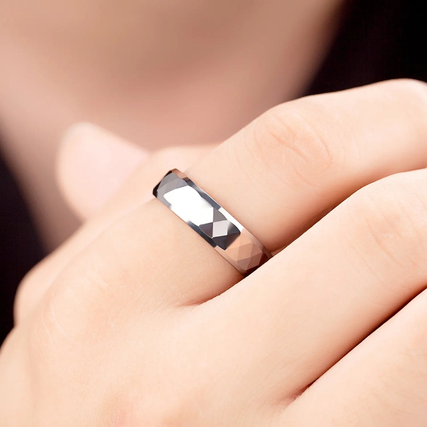 Inel din tungsten Allure chrome
