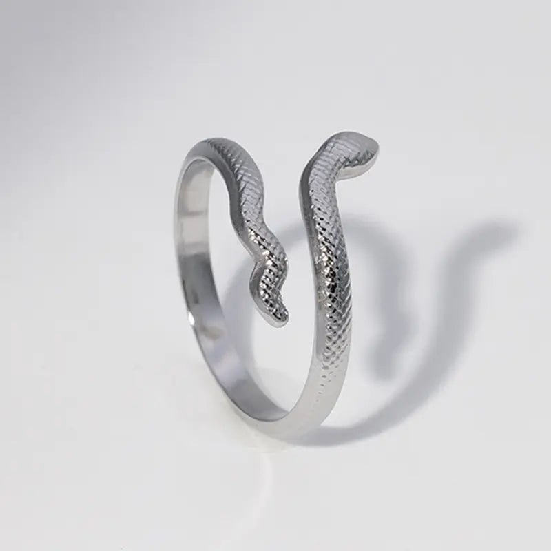 Inel Snake placat cu aur de 18k