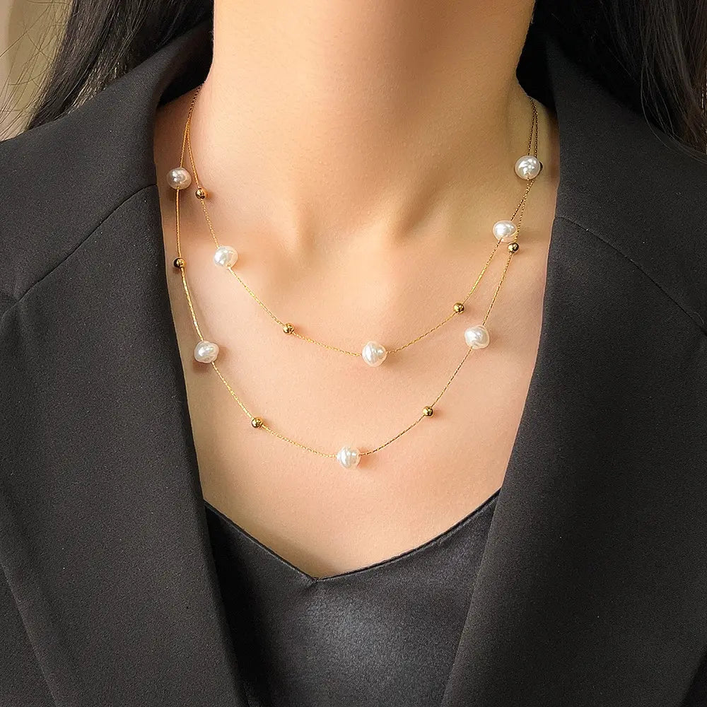 Lantic Pearl Duo placat cu aur de 18k
