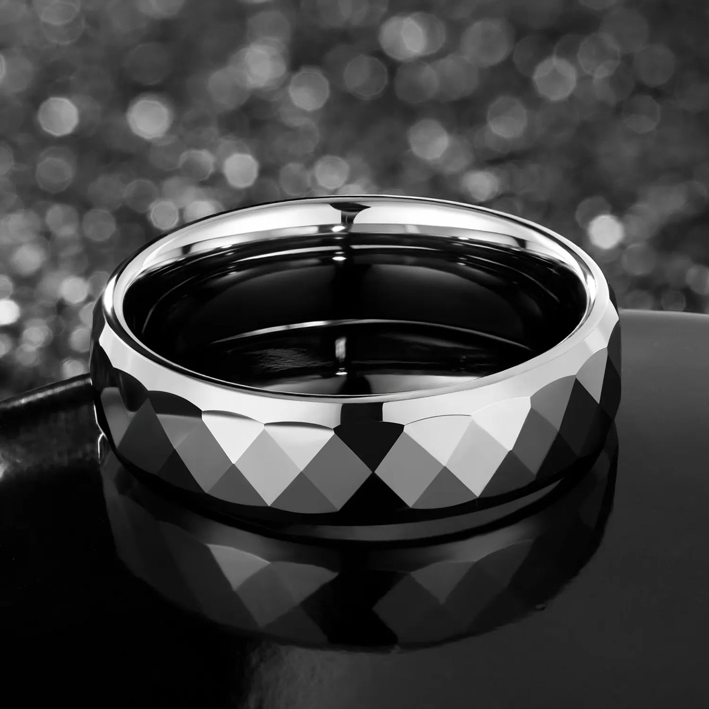 Inel din tungsten Allure chrome