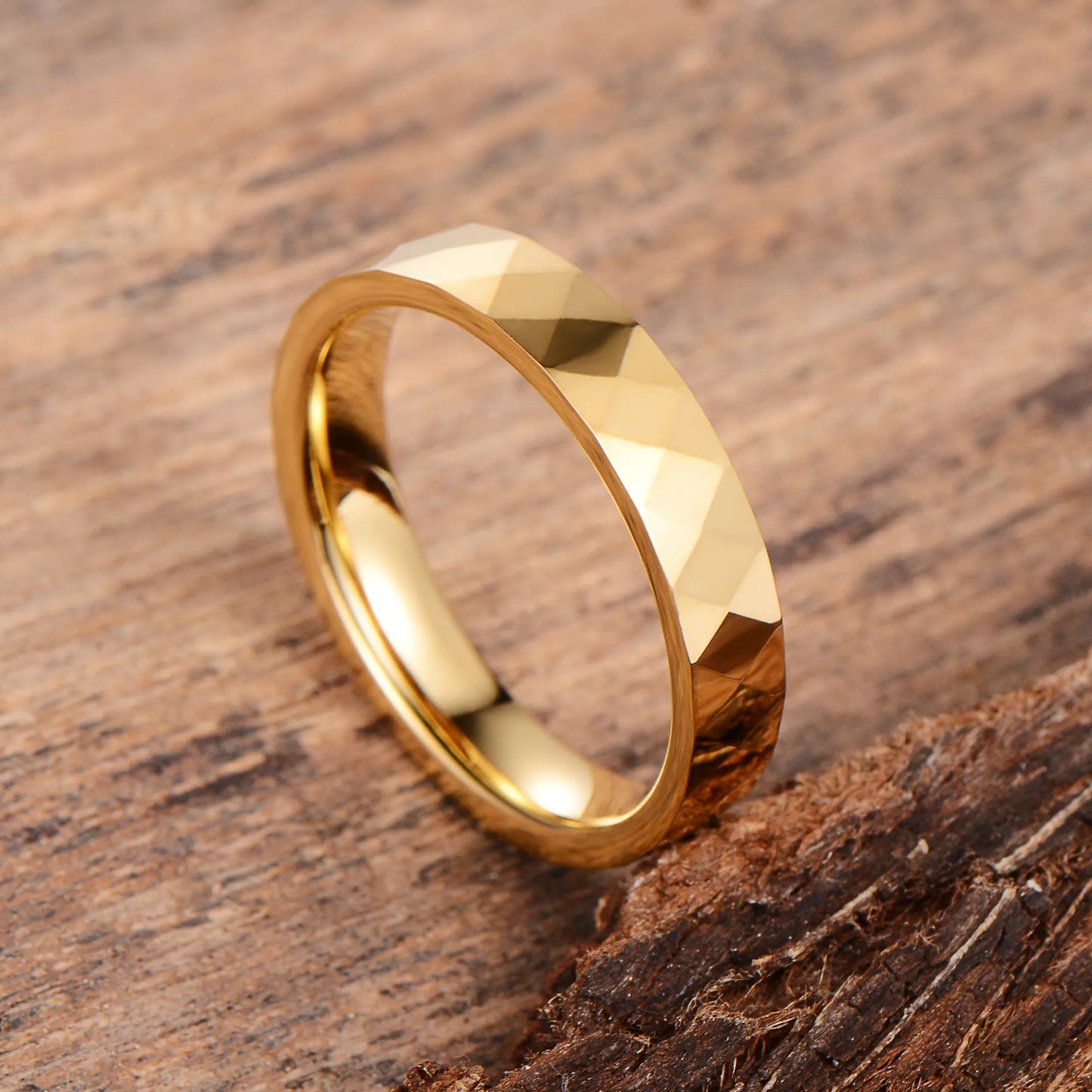 Inel din tungsten Glamour Gold