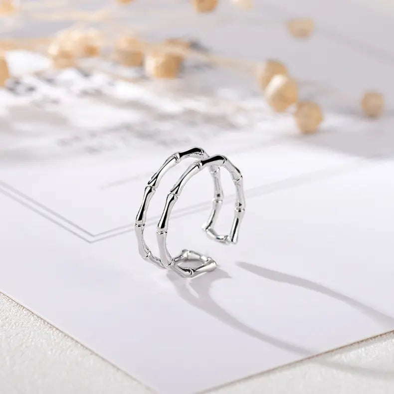 Inel Duo placat cu aur de 18k