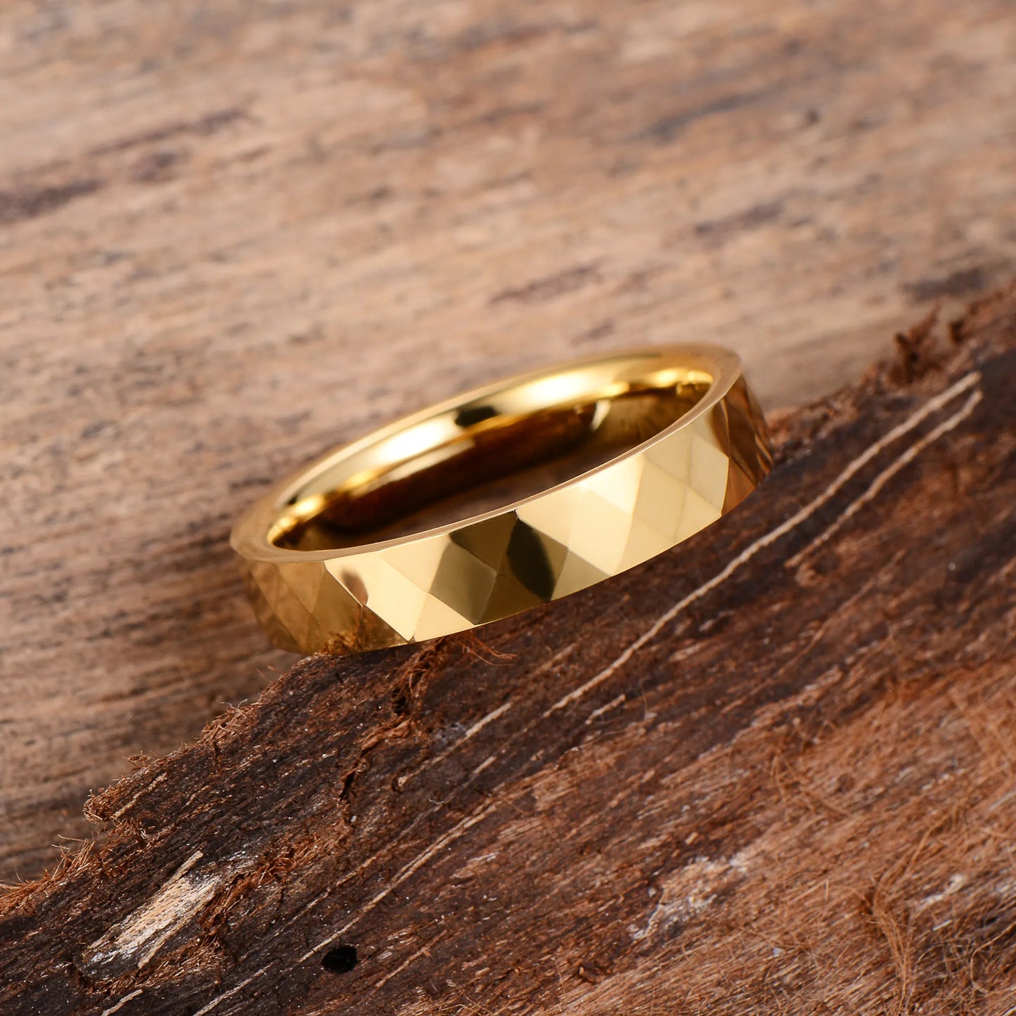 Inel din tungsten Glamour Gold