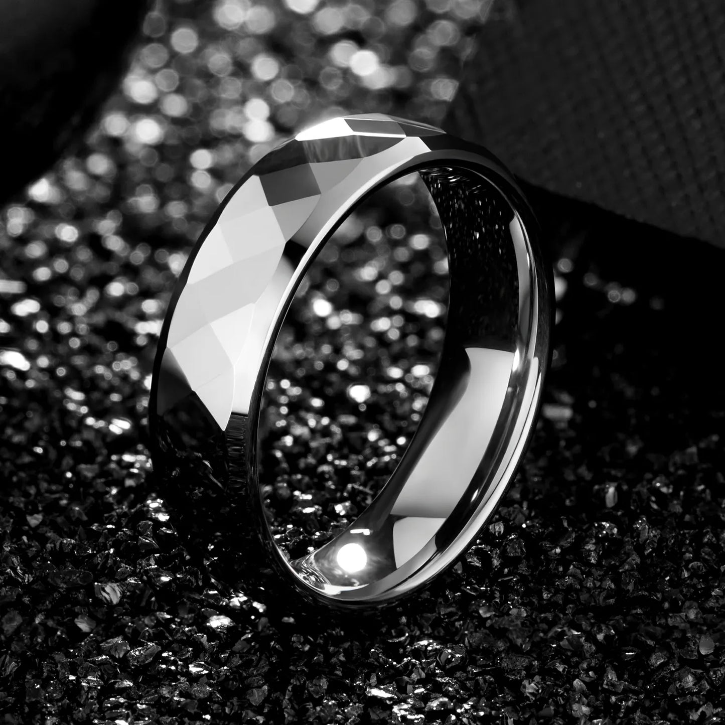 Inel din tungsten Allure chrome