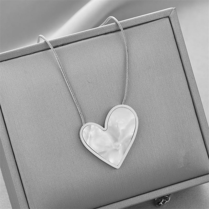 Lantic Pearl Heart placat cu aur de 18k