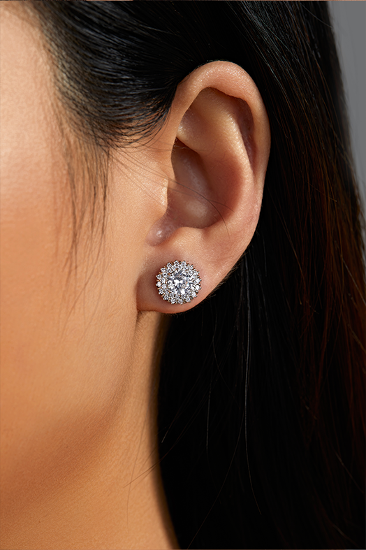 Cercei Sparkling Studs cu cristale zirconiu