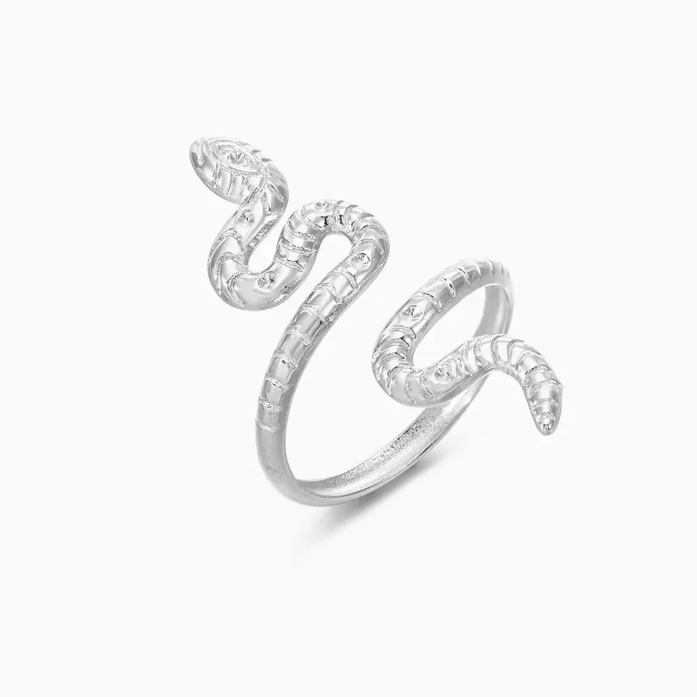 Inel Snake Long placat cu aur de 18k