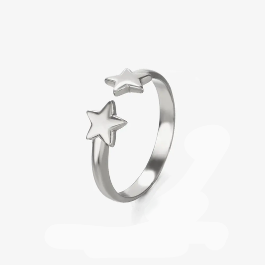 Inel Star placat cu aur de 18k