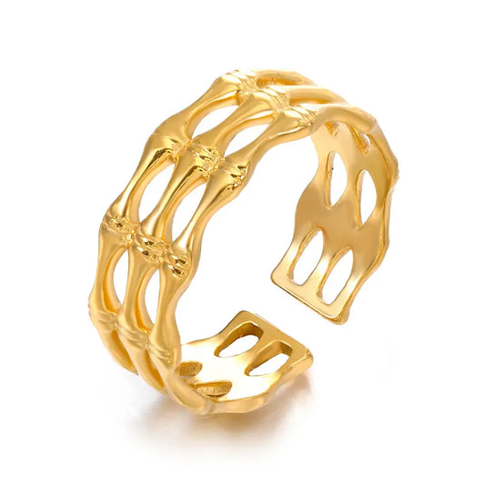 Inel Bone placat cu aur de 18k