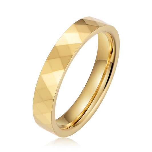 Inel din tungsten Glamour Gold